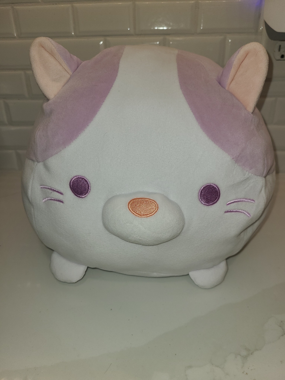 10" Mogu Lavender Cat Gund Lavender & White